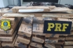 Em Rondônia/RO, PRF apreende 40 Kg de cocaína em ripas de madeira