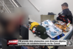 PM prende dois elementos com diversos objetos furtados de estabelecimento na Av.Canaã – Vídeo