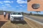 Peça de carreta atinge caminhonete e mata criança de 8 anos na Serra da Petrovina