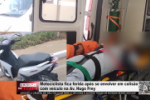 Motociclista fica ferida após se envolver em colisão com veículo na Av. Hugo Frey – Vídeo