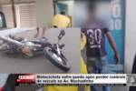 Motociclista sofre queda após perder controle de veículo na Av. Machadinho – Vídeo 