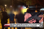 Em ação rápida PM recupera arma furtada de Militar – Dois elementos foram conduzidos – Vídeo