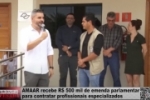Thiago Flores e Cássio Gois destinam R$ 500 mil de emenda parlamentar para AMAAR  contratar profissionais especializados – Confira a reportagem que foi ao ar no Canal 35.1 –  Vídeo