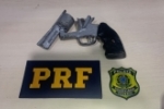 Em Porto Velho/RO, PRF apreende arma de fogo
