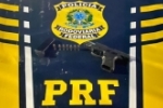 Em Vilhena/RO, PRF apreende arma de fogo