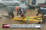 Homens são socorridos pelo SAMU após colisão entre duas motocicletas na Av. Vimbere do Setor 04 – Vídeo