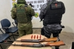 OPERAÇÃO DA POLICIA MILITAR APREENDE ARMAS DE FOGO NA REGIÃO DE CABIXI