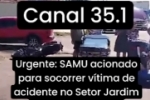 Vítimas de acidente no Jardim Jorge Teixeira são socorridas pelo SAMU – VÍDEO