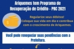 Prefeitura de Ariquemes institui Programa de Recuperação de Crédito 2021