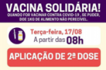 ARIQUEMES: Vacina solidária! – 2ª Dose da vacina contraCovid–19